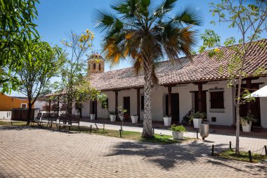 Kolombiya 'daki Santa Cruz de Mompox' un güzel sömürge sokakları.