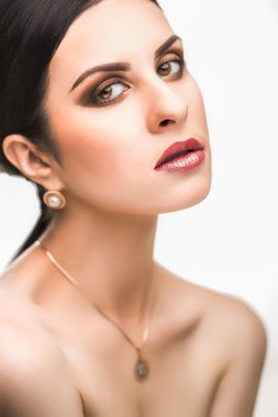 tatlı genç bir kızın portresi