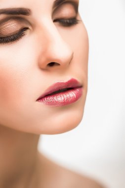 tatlı genç bir kızın portresi