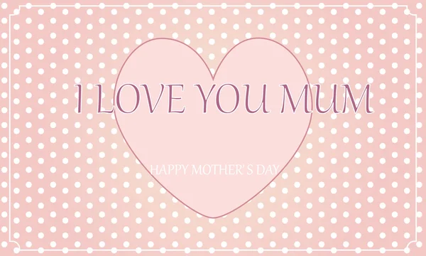 Mutlu anneler günü anne seviyorum — Stok Vektör