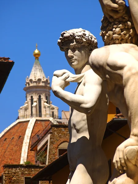 Italie, Florence, statue sur la place Signoria . — Photo