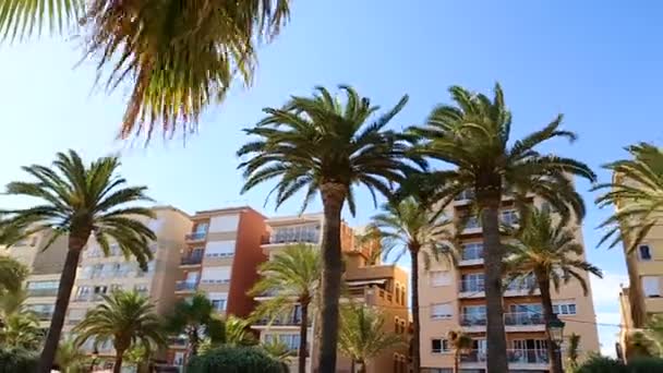 Lloret Mar西班牙 加泰罗尼亚市炎热的夏天 — 图库视频影像