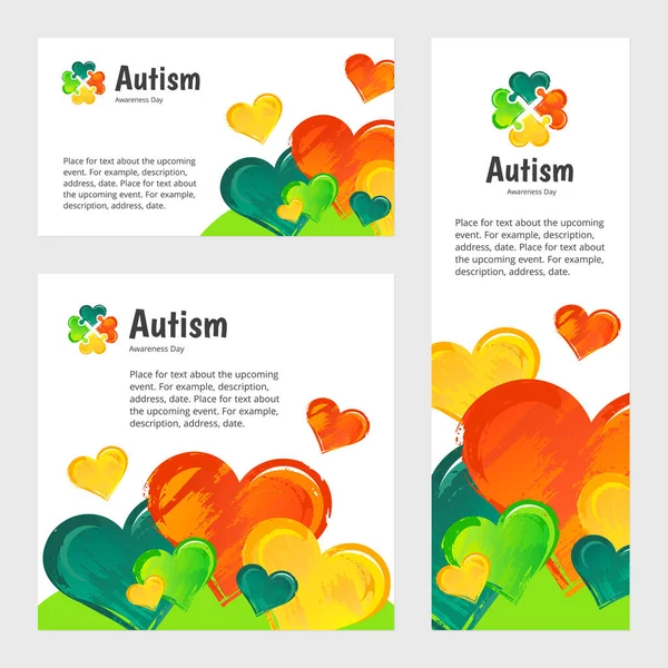 Otizm Farkındalık Günü. Beyaz arkaplanda resim.