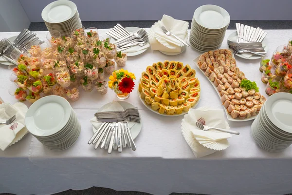 Buffet table corporate — Stock Photo, Image