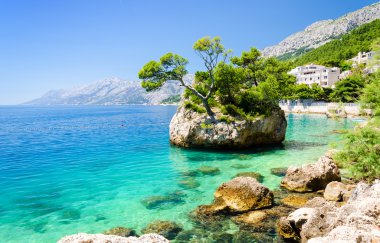 Brela Makarska Riviera, Dalmaçya, Hırvatistan kıyıları