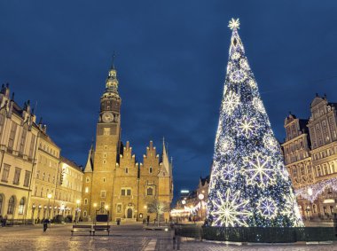 Wroclaw, Polonya, Avrupa'nın Noel pazarı