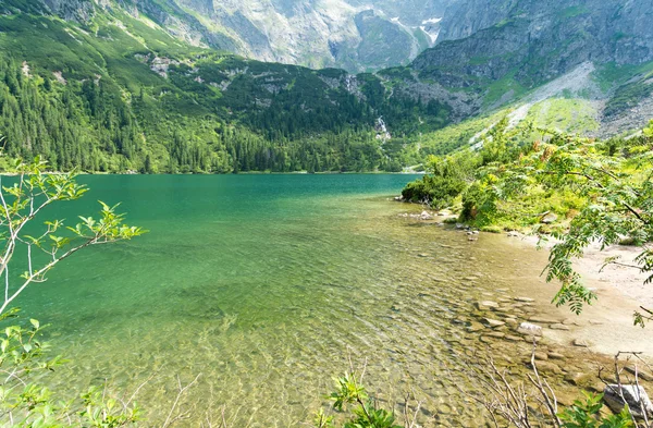 Jezioro morskie oko w Tatrach, Polska — Zdjęcie stockowe