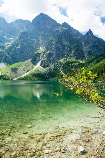 Jezioro morskie oko w Tatrach, Polska — Zdjęcie stockowe