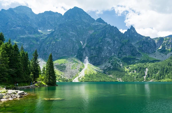 Jezioro morskie oko w Tatrach, Polska — Zdjęcie stockowe