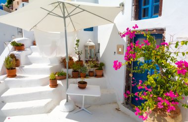 Santorini Island, Yunanistan tipik mimarisi