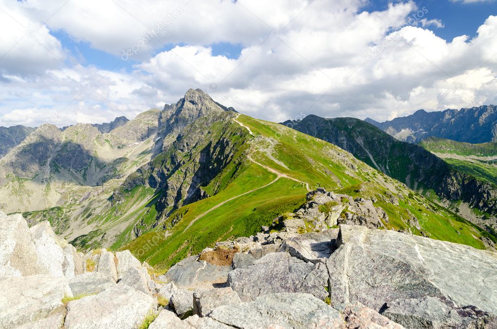 amazing view on Tatra mountains in summer, Poland