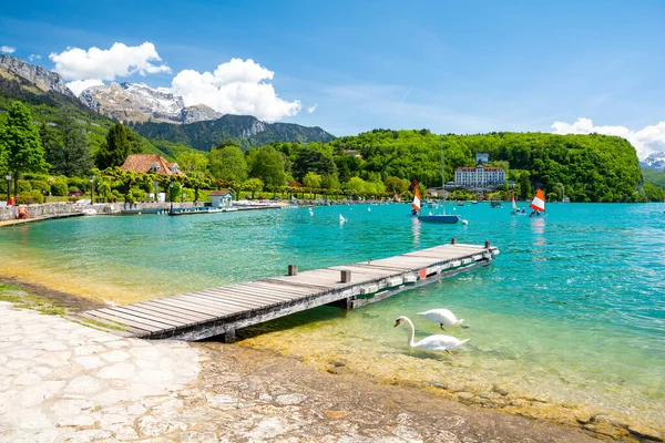 beautiful Annecy lake in France