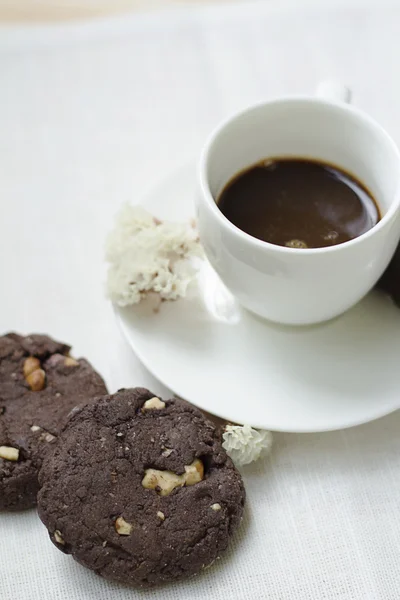 Czekoladowe ciasteczka z kawy — Zdjęcie stockowe