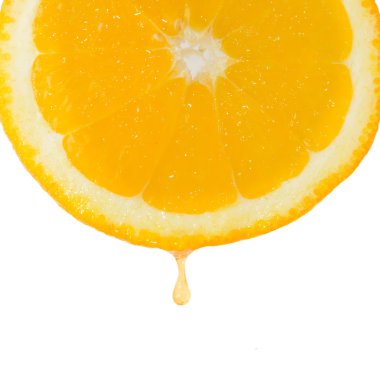 orange düşen suyu damla