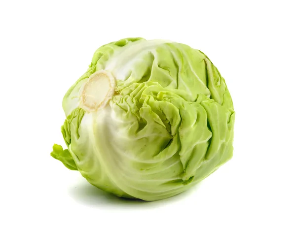 stock image Green cabbage isolated on white background