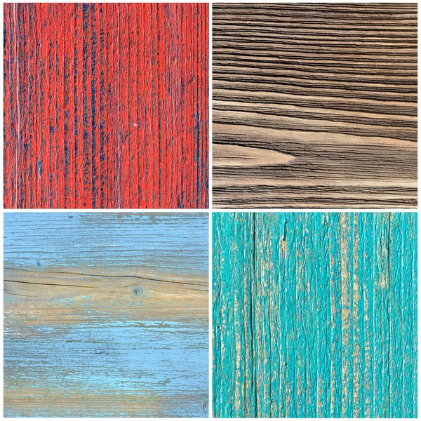 Set of  wooden texture backgrounds — Stock Photo, Image