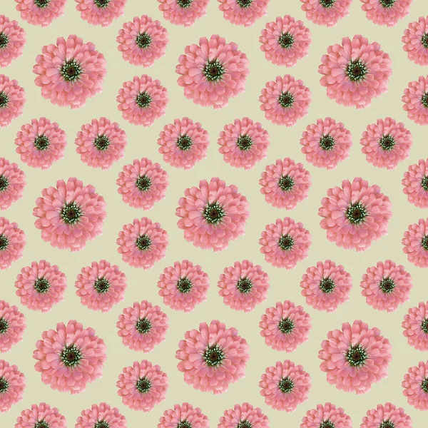 Seamless Floral pattern with pink flowers — Stock Photo, Image