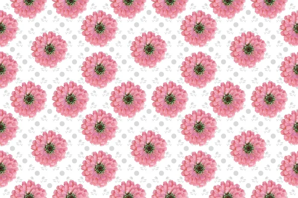 Seamless Floral pattern with pink flowers — Stock Photo, Image