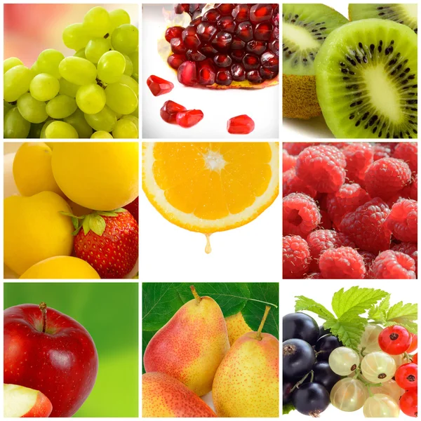 Colorful fruit collage Stock Picture