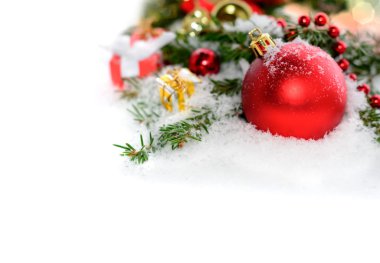 geleneksel süslemeleri ile Noel sınır.