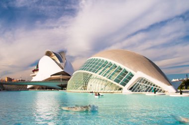 Valencia tekneler ile bina Hemisferic