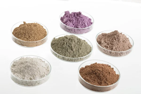 Arcillas paleta cosmética para SPA y tratamiento corporal — Foto de Stock