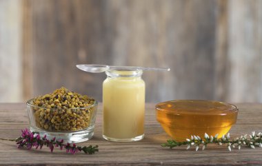 Diyet ek - organik bal arı ürün ile kompozisyon