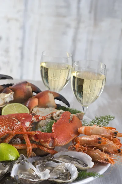 Luxury seafood plater — Stock Photo, Image