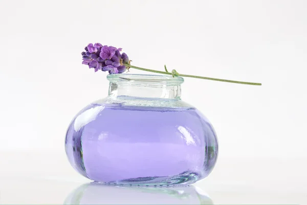 Essential lavender oil, — Stock Photo, Image