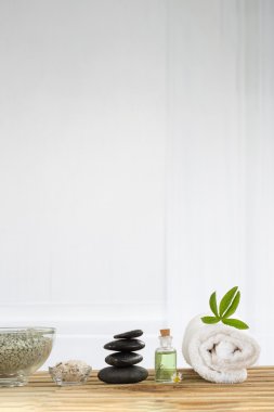 Spa aksesuarları ve zen taşlar