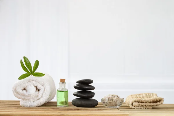 Spa accessories with stones — Stock Photo, Image