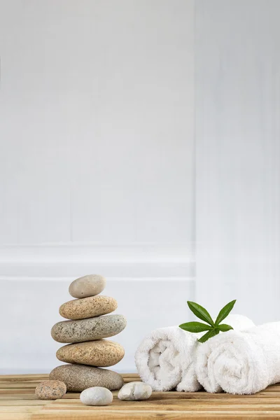 Accesorios de spa con piedras —  Fotos de Stock