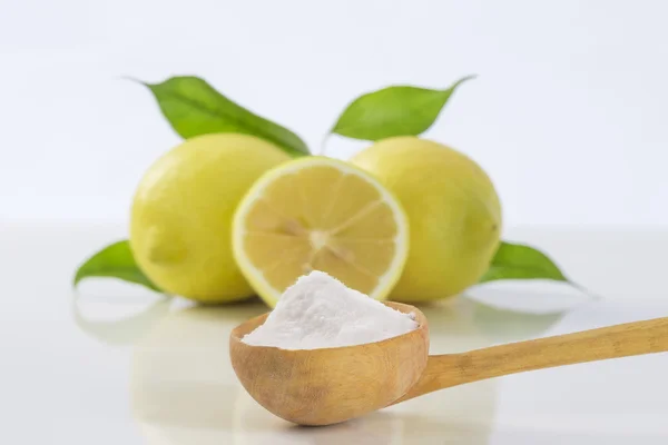 Baking soda natriumbicarbonaat medicinale en huishoudelijke toepassingen — Stockfoto