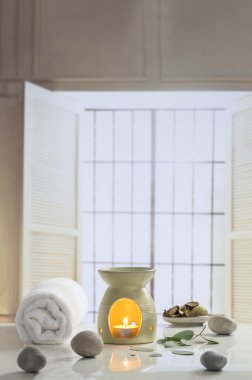 Aromaterapi adak mum esans difüzör spa sağlık tedavi için yanan