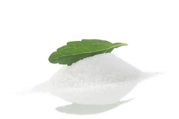 Analogique de sucre stévia édulcorant de feuille — Photo