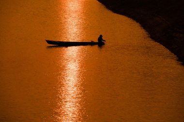 gün batımı, gündoğumu, siluet, kırsal, balıkçı