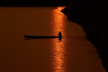 gün batımı, gündoğumu, siluet, kırsal, balıkçı
