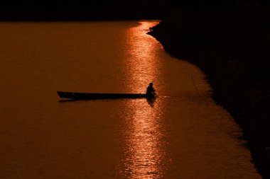 gün batımı, gündoğumu, siluet, kırsal, balıkçı