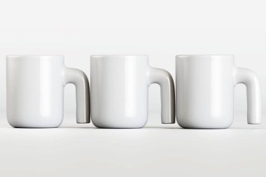 3d rengarenk beyaz renk beyaz arkaplanda izole edildi