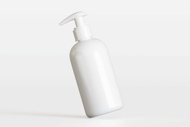 Kozmetik pompa modeli beyaz renk