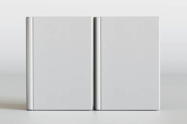 Gerçekçi kitap modelleme beyaz renk 3d canlandırmasıName