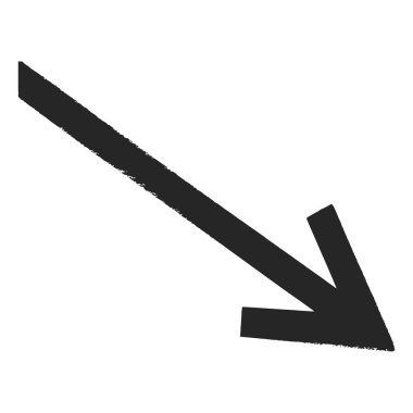 Çapraz Ok Simgesi Vektörü. Kalın Siyah Ok Sembol Vektörü