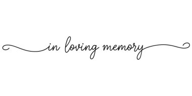 Zarif dekoratif satır vektör illüstrasyonlu sevgi dolu el yazısı metinde