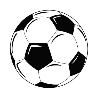 Klasik futbol topu illüstrasyon spor futbol vektörü