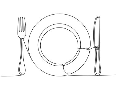 Ses dalgası dairesi sürekli çizgi ses frekansı soyut minimalist vektörü çiziyor