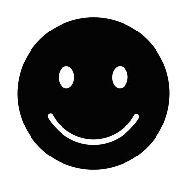 Basit bir siyah gülen yüz ikon vektörü içeren vektör gülümsemesi. Basit Siyah Gülen Yüz Simge Vektör Sözcükleri Gülümse, yüz, gülümse, illüstrasyon silueti