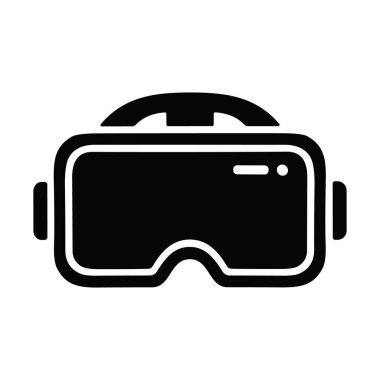 Vektör sanal gerçeklik kulaklık ikonu vektör illüstrasyonuna sahip olacak. Sanal Gerçeklik Kulaklığı Simge Vektör İllüstrasyon Anahtar Kelimeler VR kulaklık simgesi, siluet
