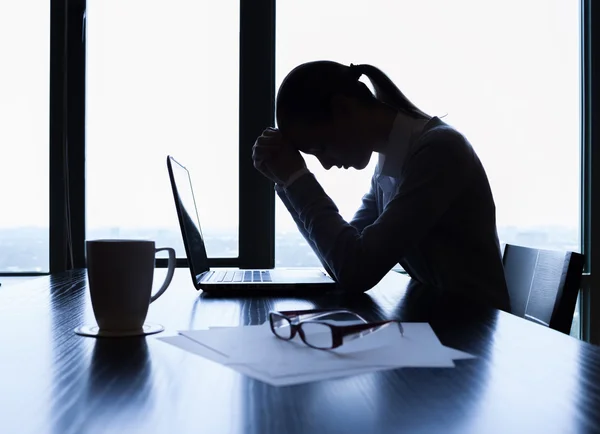 Mulher de negócios estressada — Fotografia de Stock