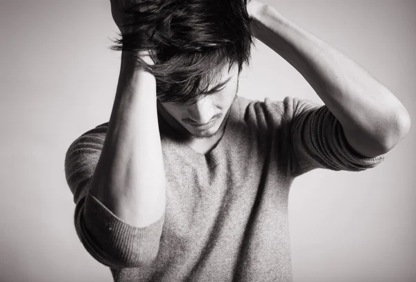 Stressed young man — Stock Photo, Image