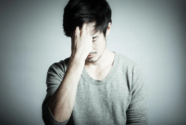 Stressed young man — Stock Photo, Image